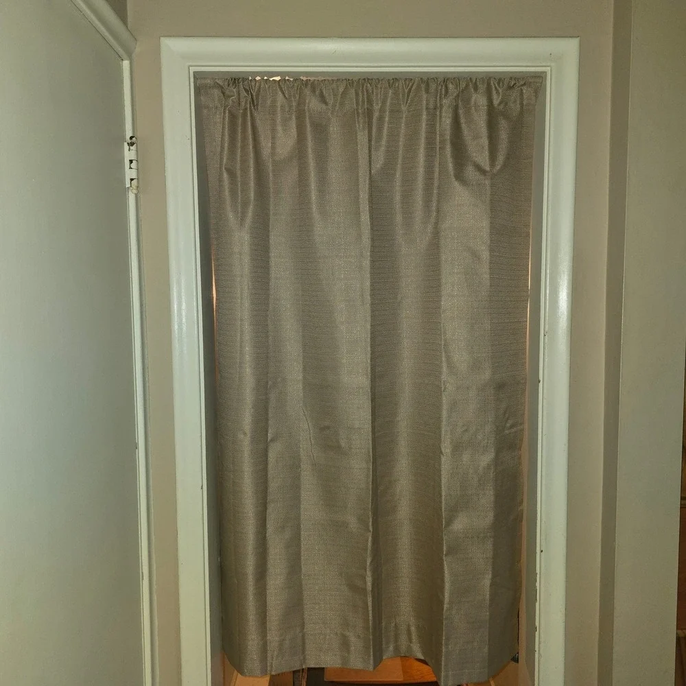 Two Room Darkening Window Curtains Beige in Color 55